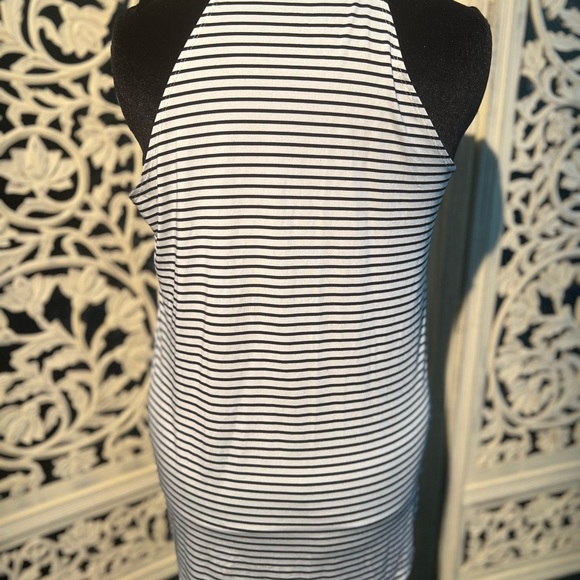 Striped Tank Top with Red Elephant Design - Picture 2 of 3